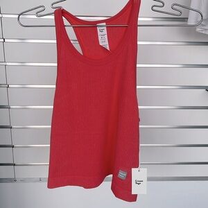 Cream Yoga, Claire Racerback tank, Pop Orange